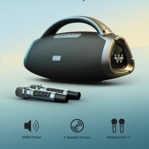 W-KING D20 Powerful 200W Super Bass IPX6 Waterproof Outdoor boombox Speaker