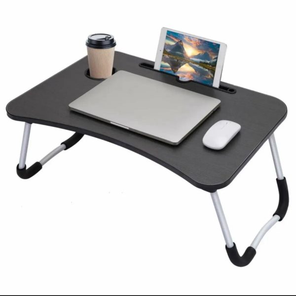 Multi-Purpose Bed Laptop and Study Table Foldable and Portable Engineered Wood - Portable Laptop Table - Image 2