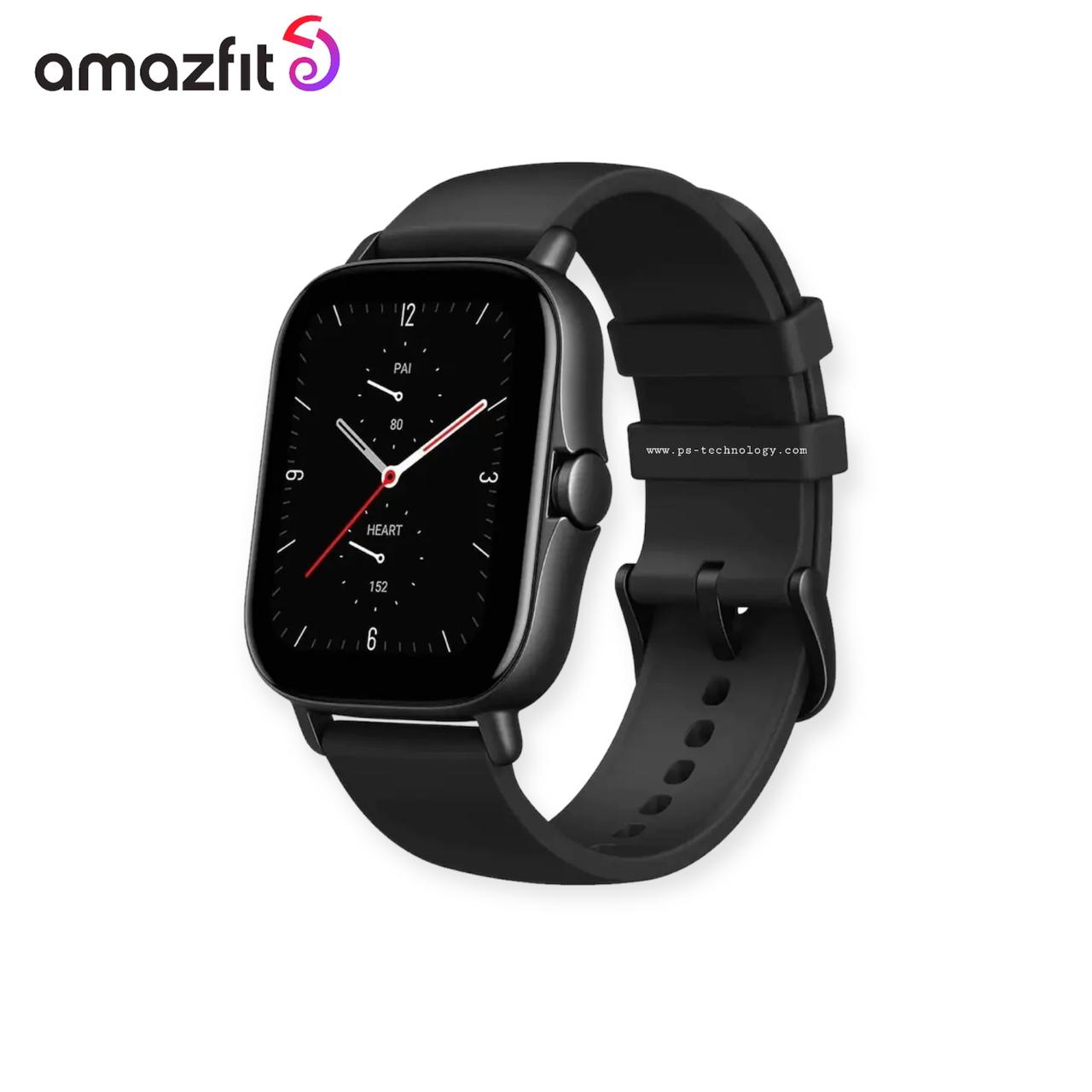 Amazfit GTS 2 Bluetooth Calling, Alexa Built-In, GPS , Blood Oxygen, Heart Rate Monitoring ,90 Sports Mode Water Proof Black
