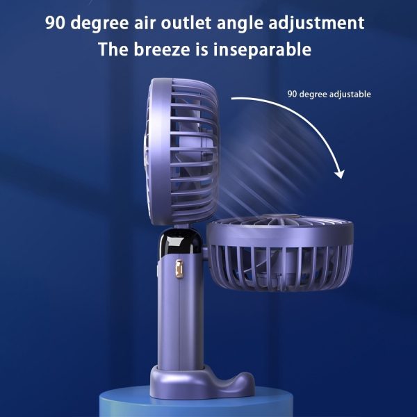 X5 Mini Fan Portable Fan Rechargeable Fan LDC USB Fan Hand Fan Mini Electric Fan For Student - Image 9