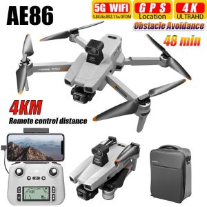 Ae86 PRO Max 4K 5g Digital Image Transmission RC Drone Dual Lens GPS 3-Axis Gimbal Obstacle Avoidance Aircraft with 3 Batteries
