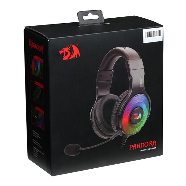 Redragon Pandora Black 7.1 RGB Gaming Headset RD-H350RGB - Image 2