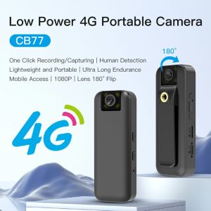 New Design Cb77 Mini 4G Cameras 180 Degree Rotation Home Use Wireless Small Camera 4G 1080P