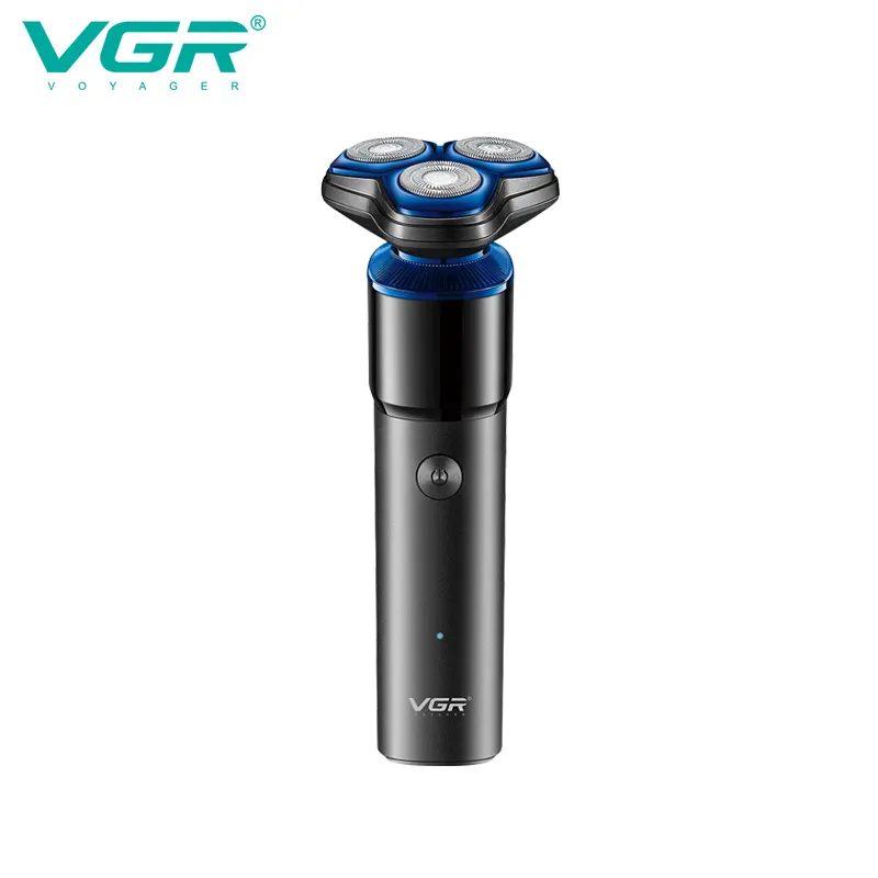 VGR V-325 Premium Cordless Rechargeable IPX6 Fully Waterproof 3 Head Electric Shaver Wet & Dry Rotary Shavers for Men