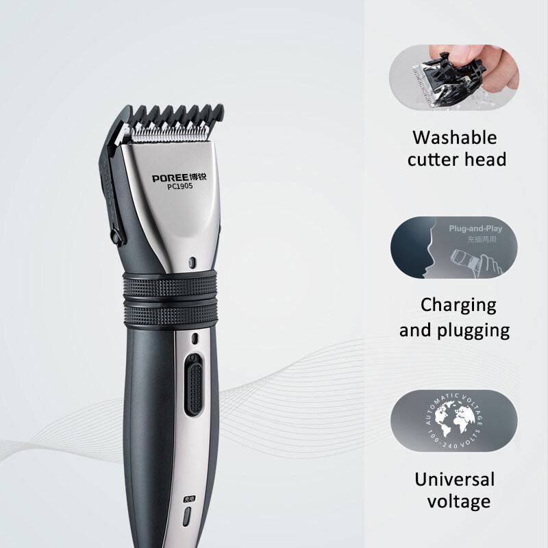 Poree PC1905 Professional Electric Hair Clipper Rechargeable Hair Trimmers - Image 7