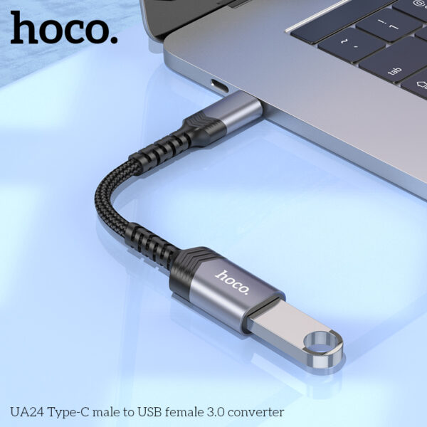 Hoco Ua24 Type-C Male To Usb Female 3.0 Converter - Image 3