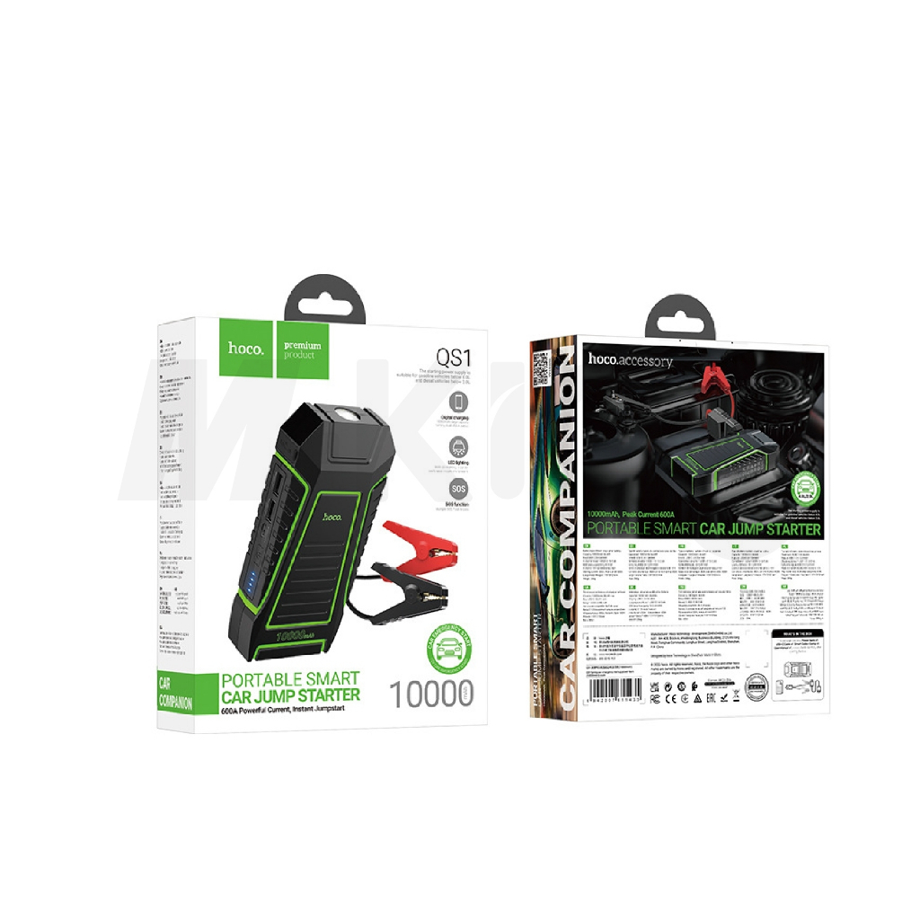 HOCO QS1 Portable Car Charger, Backup Battery, Car Jump Starter, Car Jump Start-UP Power Bank - Image 2