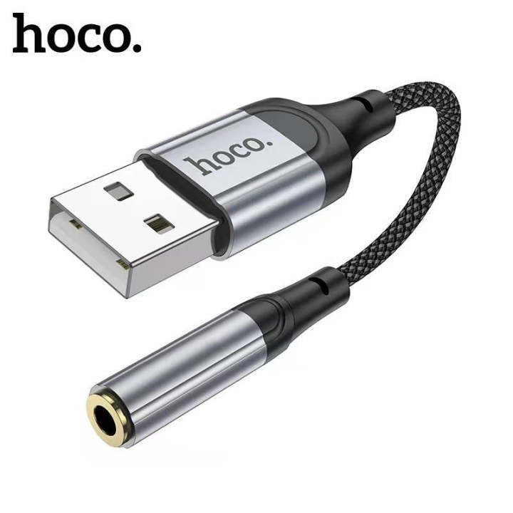 HoCo Ls36 USB TO Aux 3.5mm Female Short Cable 12 Cm External Sound Card