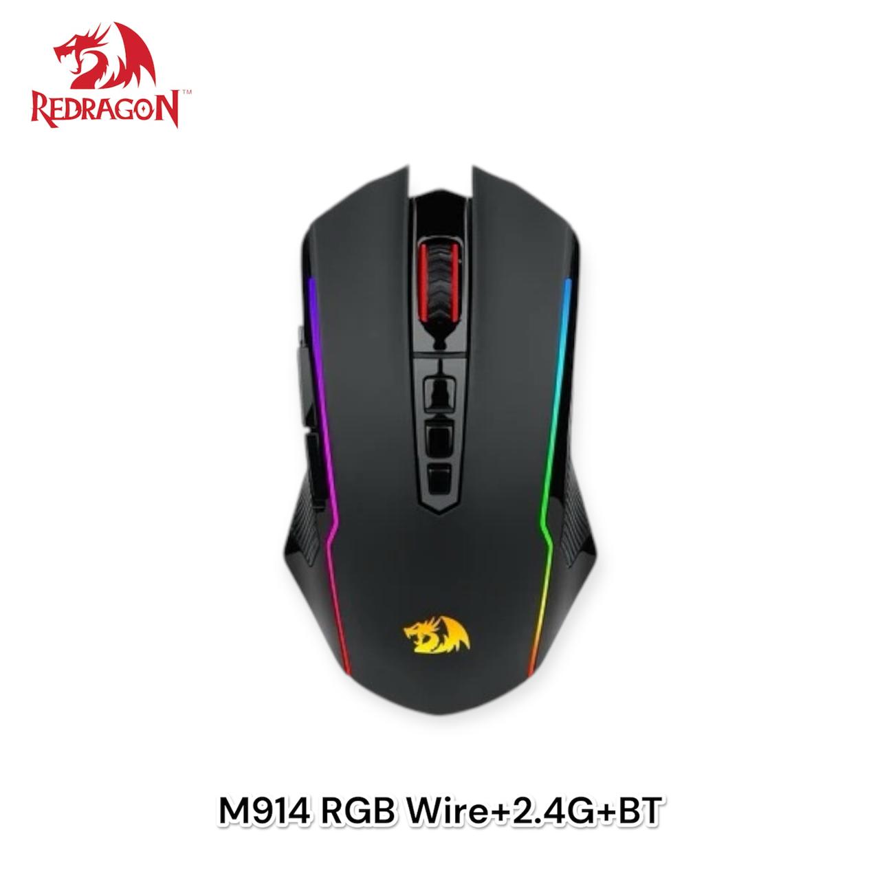 Redragon M914 Wired/2.4G wireless/ BT 3 modes connection gaming mouse