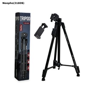 Neepho NP- 3180S Professional Heavy Duty Aluminum Alloy Video Stand Tripod Trepied For DSLR, Camera, Mobile, Handy Cam