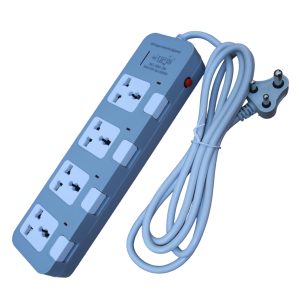 Urja (984-2M) 4 Port Surge Protector – 100% Copper, 4000W (16A) 3 Pin Extension Multiplug with Individual Switches & LED Indicator
