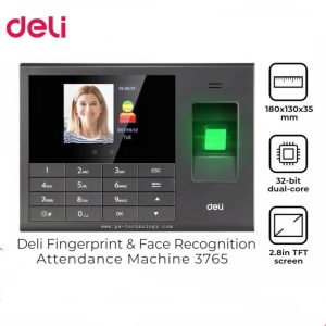 Deli 3765 Fingerprint and Face Recognition Attendance Machine