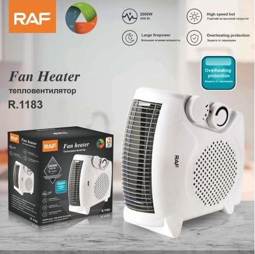 RAF Portable Fan Heater 2000w R-1183