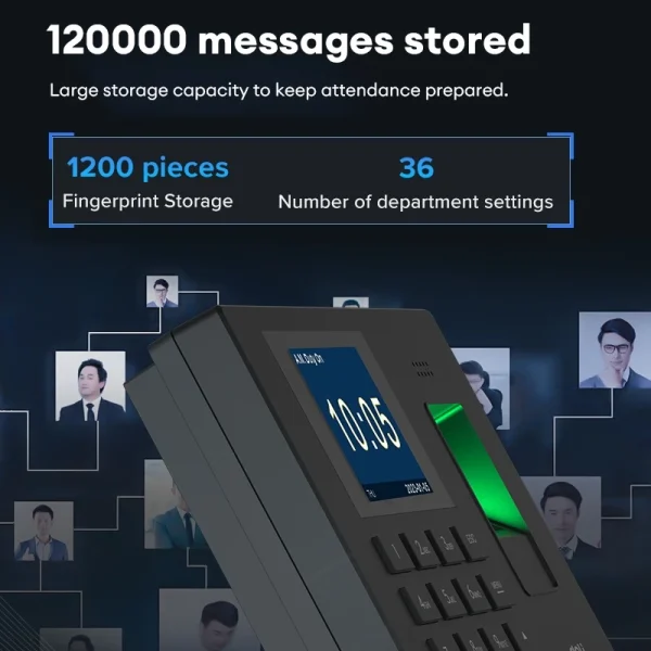 Deli-ES151 Fingerprint Attendance Machine - Image 2
