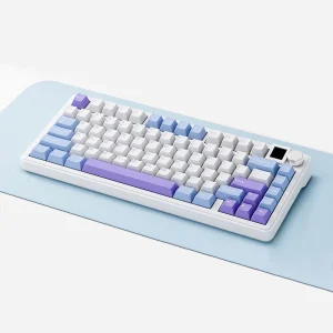 SAMA XINMENG M75 Pro TFT Display Tri-Mode Gasket Mechanical Keyboard – White Blue