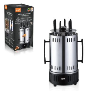 RAF R8612 Multifunctional Electric Grill Vertical Portable Rotating Barbecue 1000W