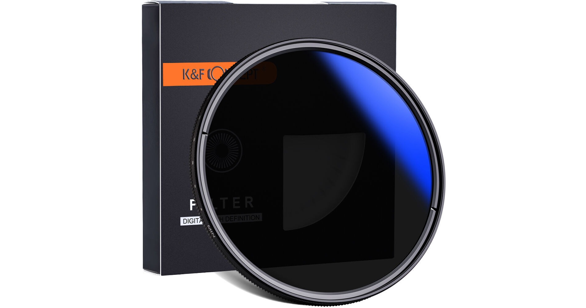 K&F Concept KF01.1400 ND2-ND400 Blue Multi-Coated Variable Neutral Density ND Filter - 55mm - Image 8