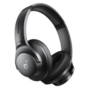 Soundcore Q20i Hybrid Active Noise Cancelling Headphones, Wireless Over-Ear Bluetooth, 40H Long ANC Playtime, Hi-Res Audio, Big Bass, Customize via an App, Transparency Mode (Black)