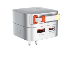 LDNIO Q9 33W Safe PD Fast Charger with Retractable Type-C Cable